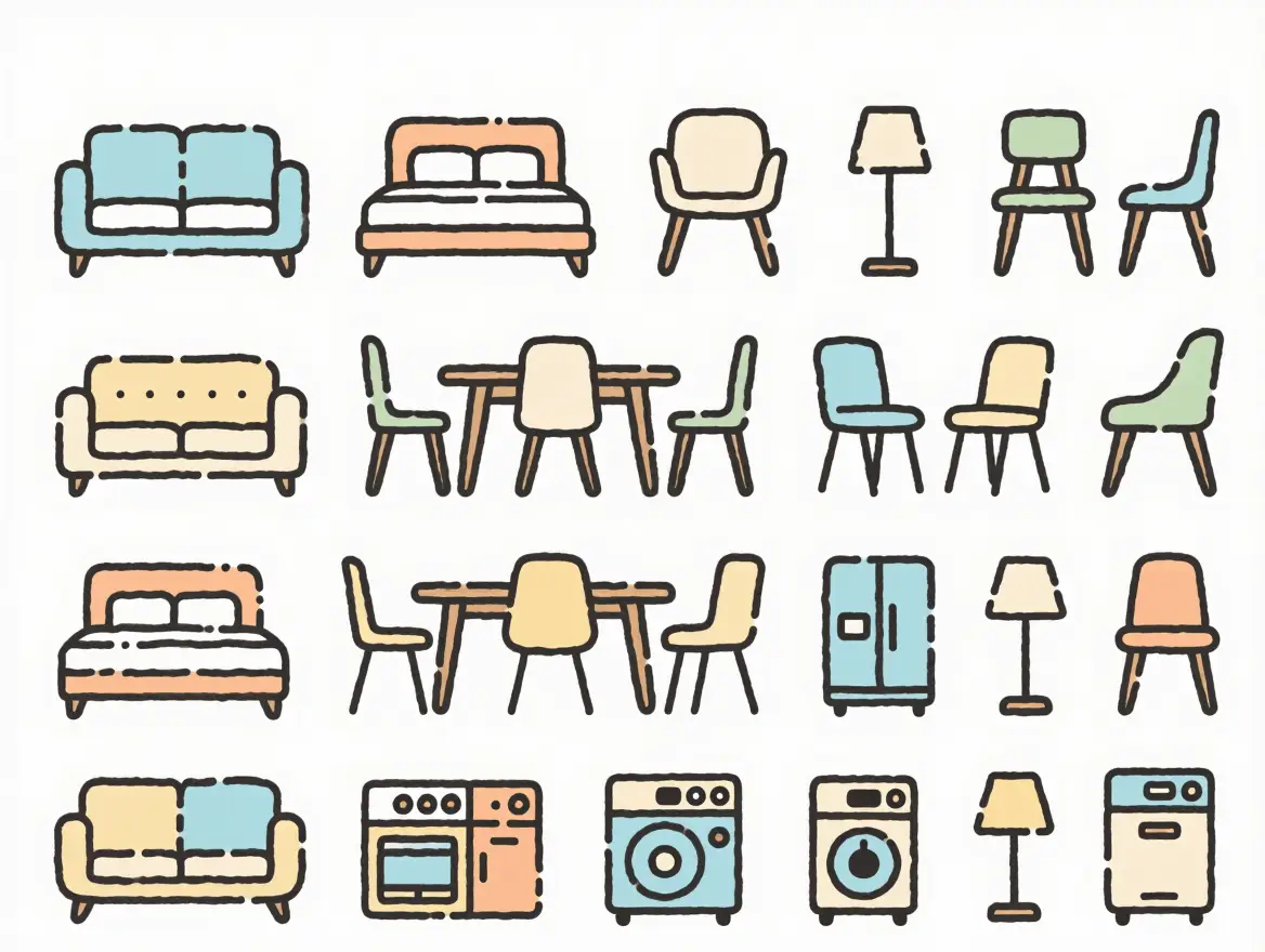 500+ Furniture Symbols