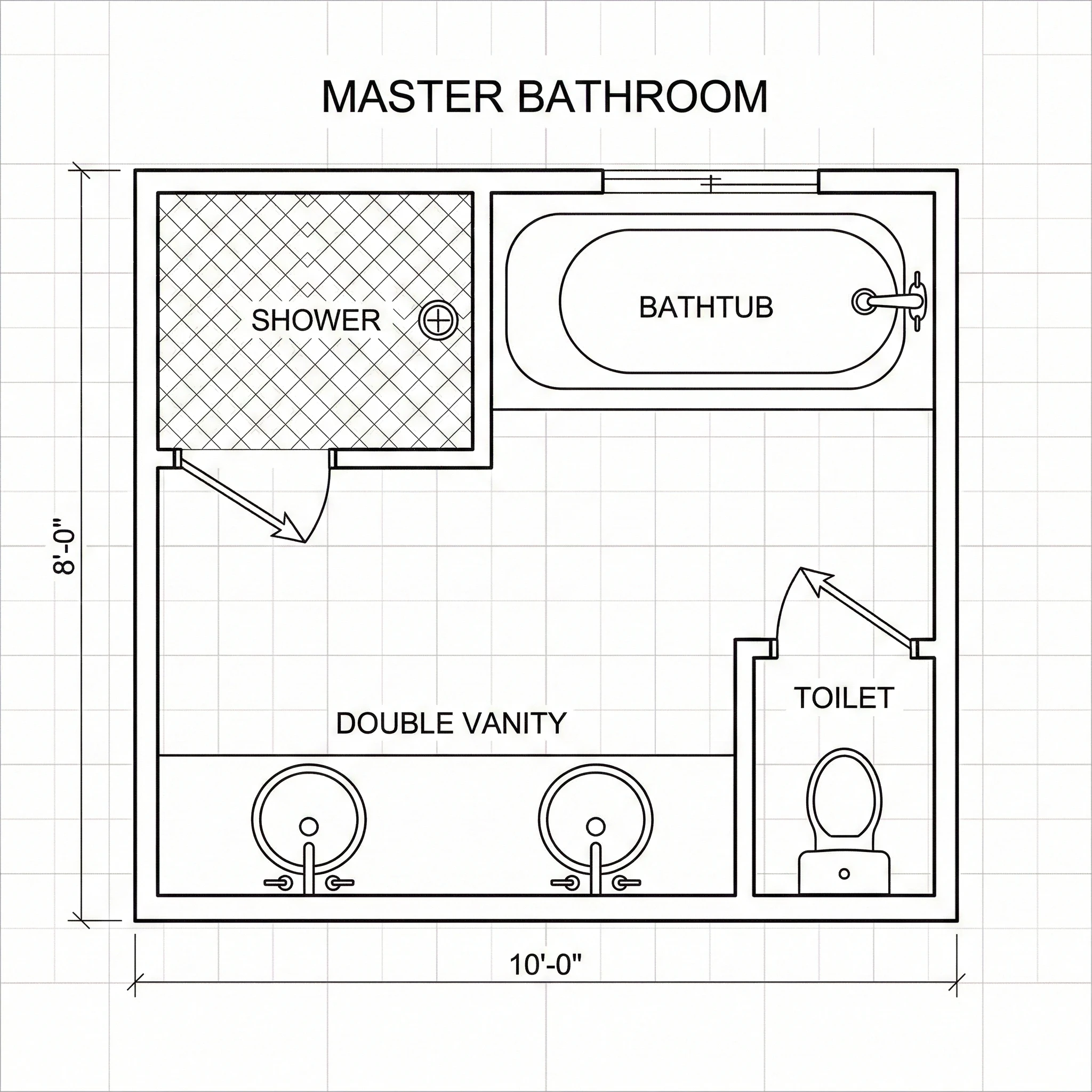 Master Bathroom Plan