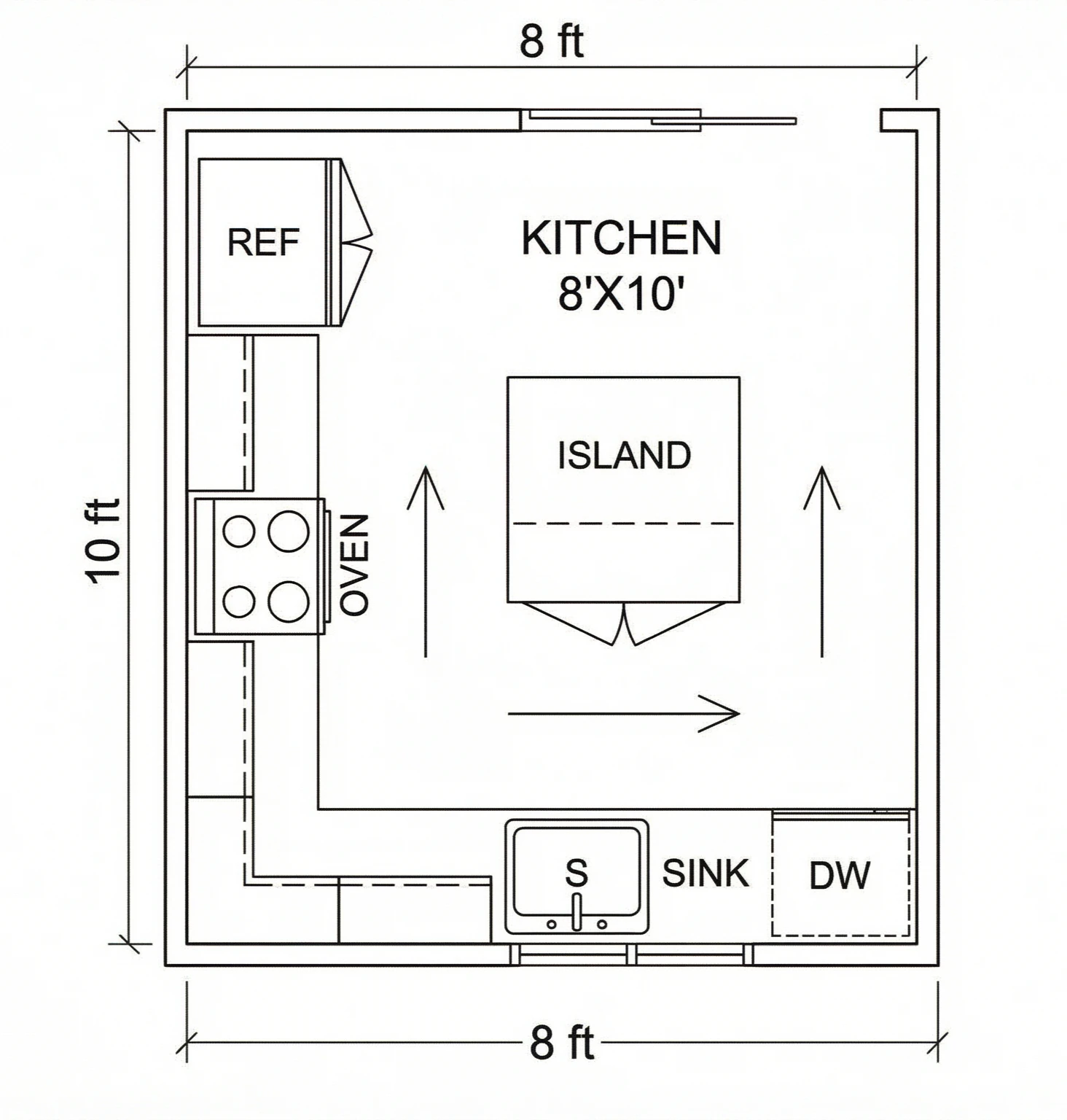 Small Kitchen Plan