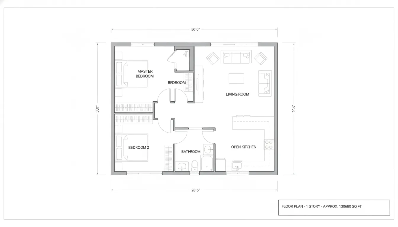 2-Bedroom Unit Scale Edge Case