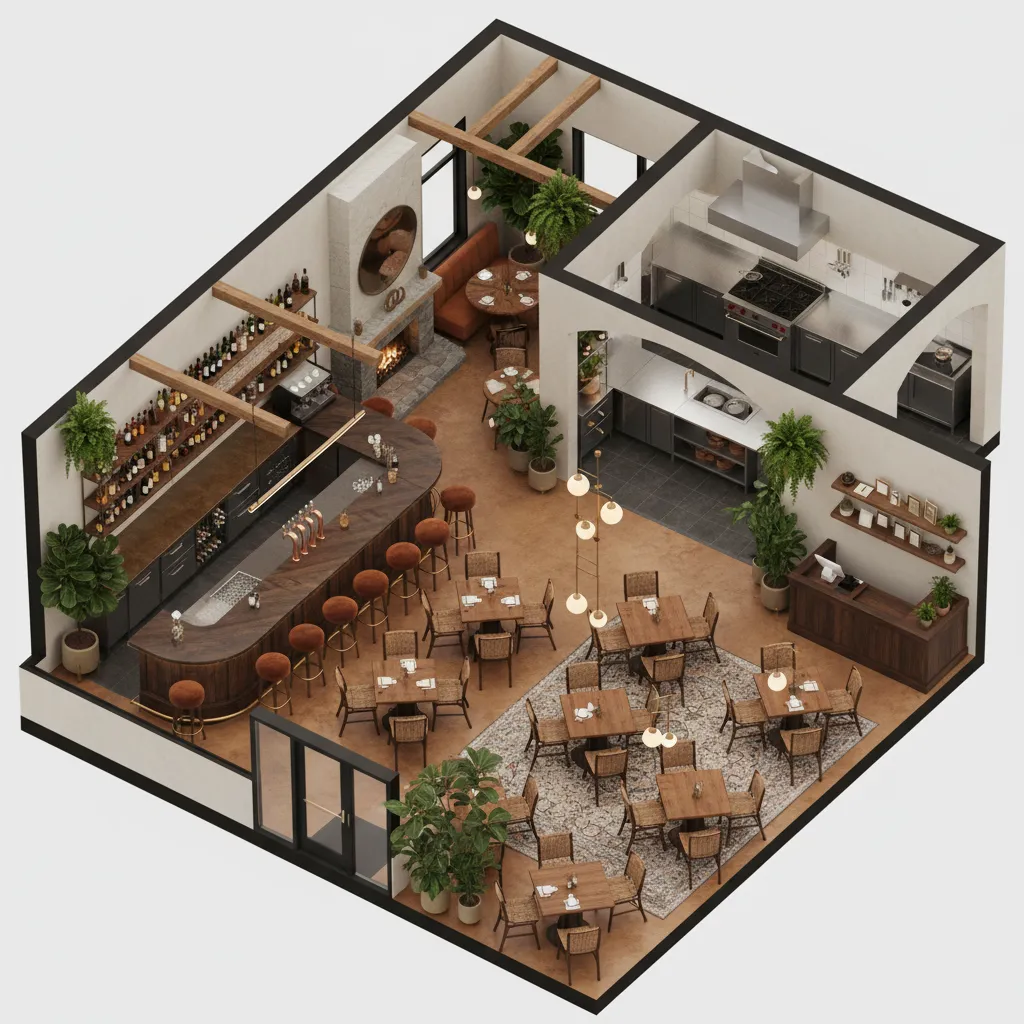 Restaurant with Bar and Cozy Dining