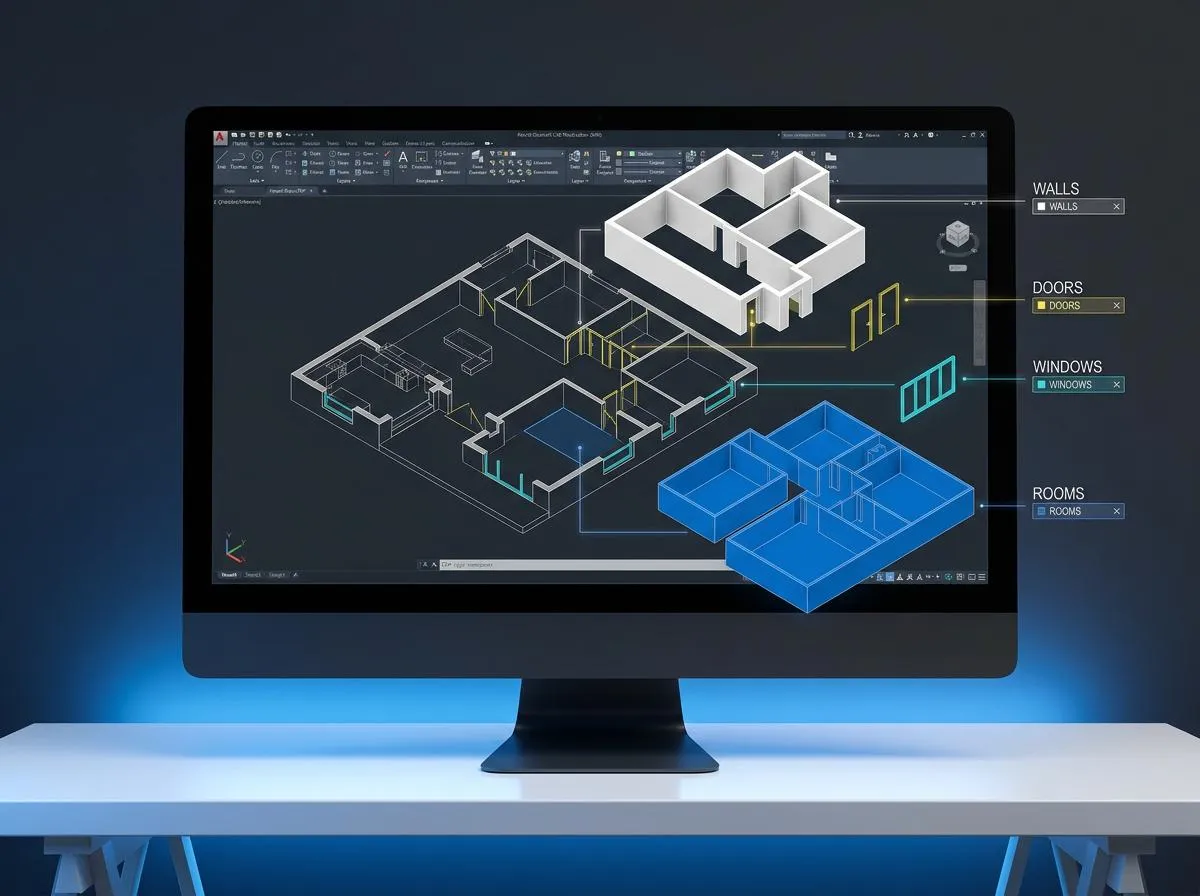 4 Named CAD Layers