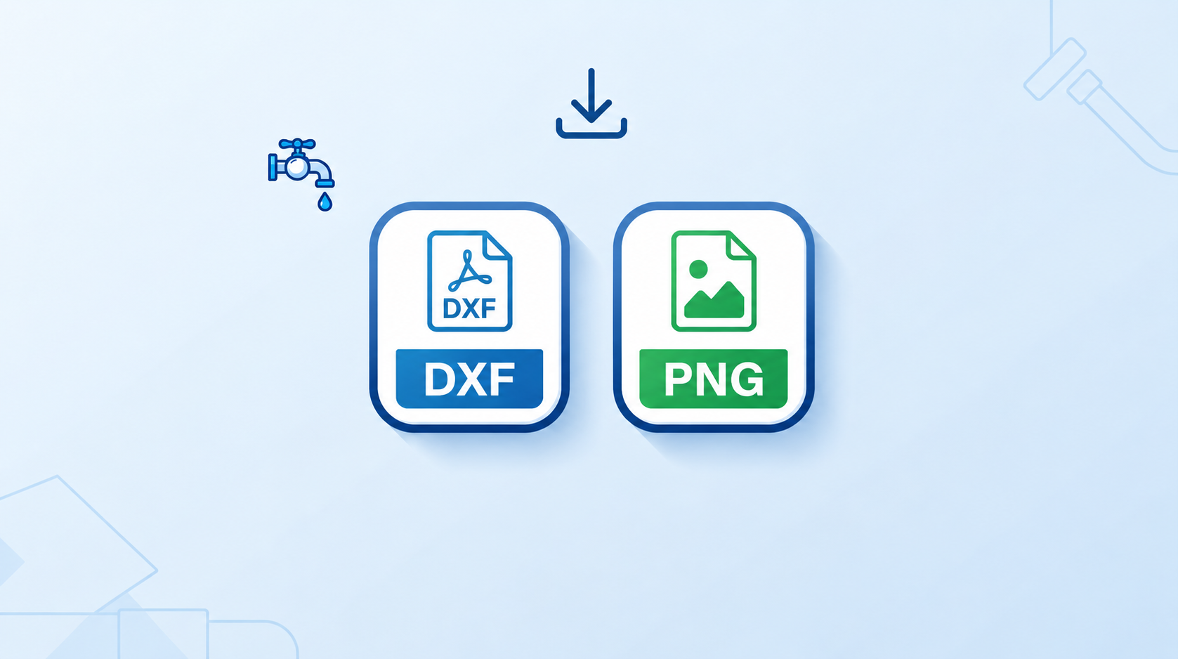 Plumbing plan export formats