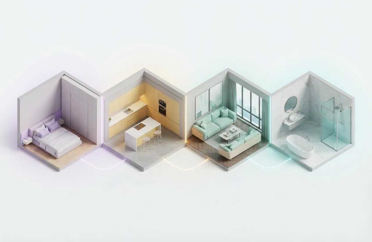 Bedroom to Bathroom — Consistent Workflow