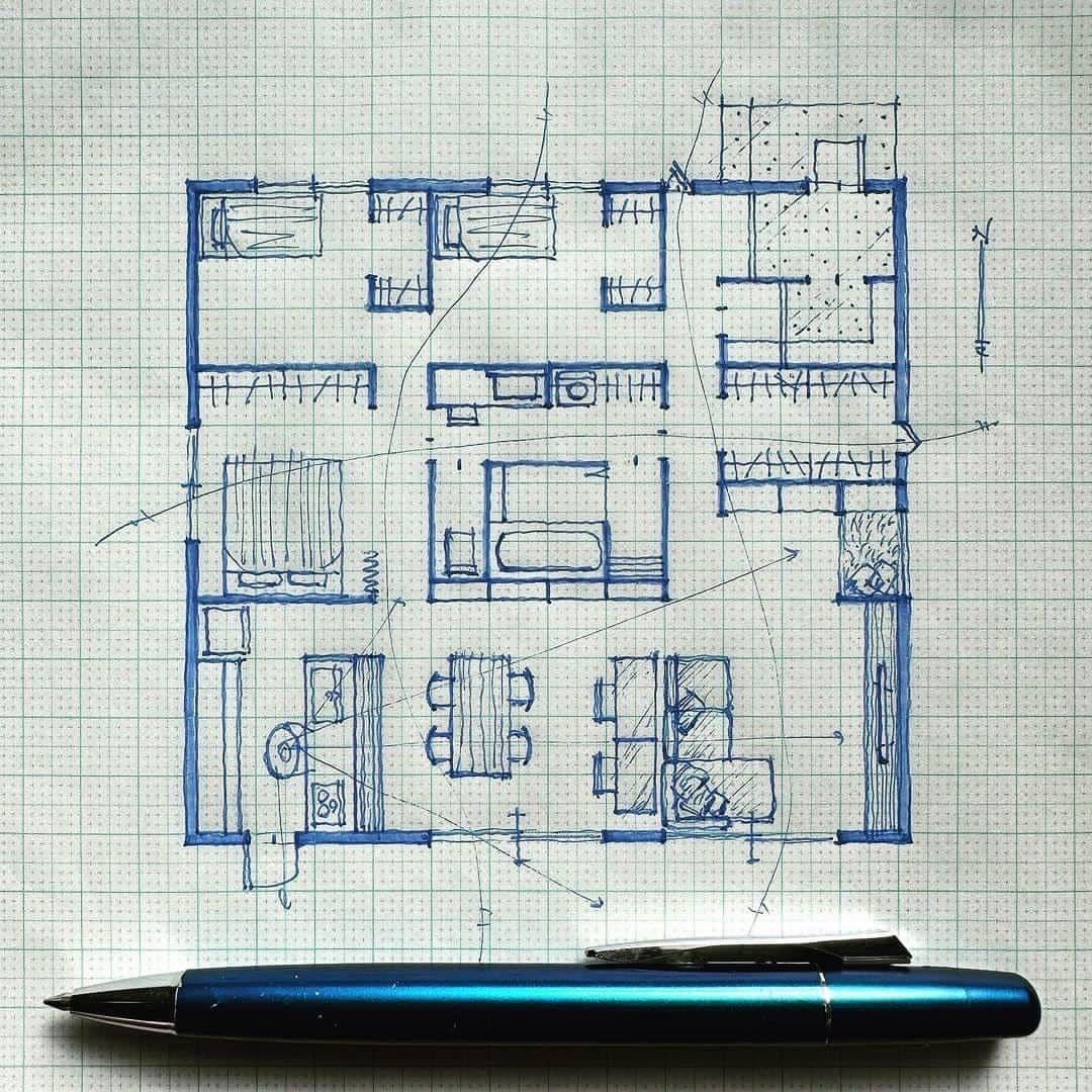 Grundriss-Skizze Beispiel