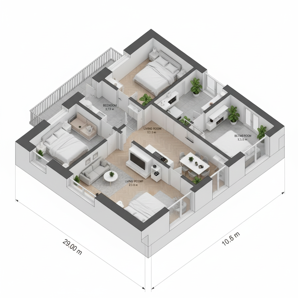 3D リアルレンダリング