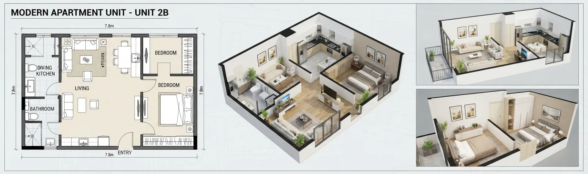Real estate listing floor plan visualization