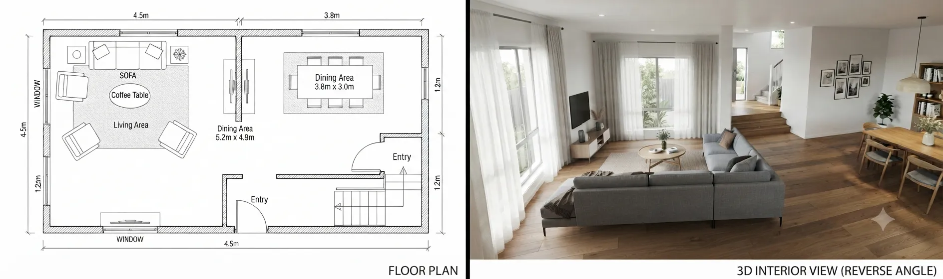 Floor plan visualizer for property marketing